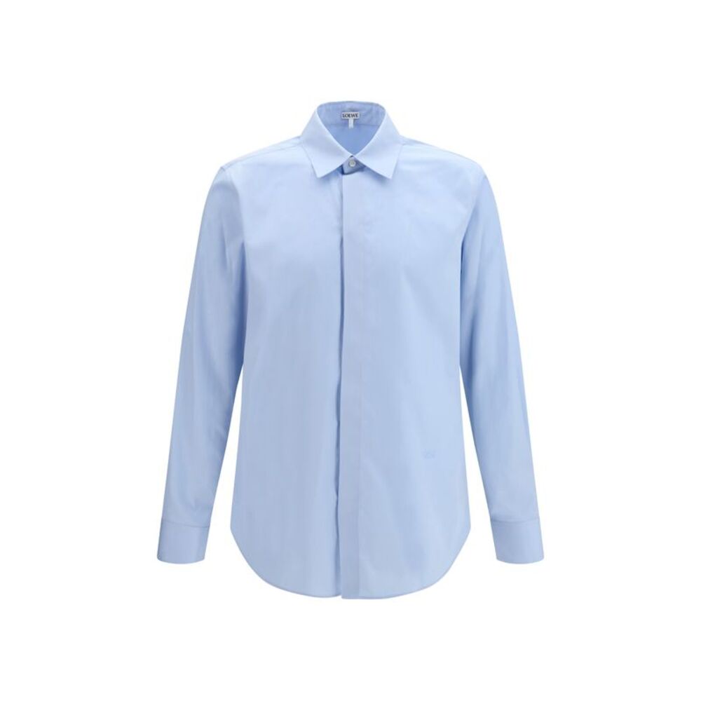 Loewe Men Lightweight Cotton Poplin Shirt